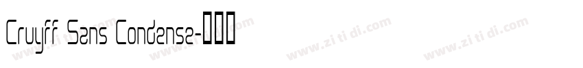 Cruyff Sans Condense字体转换